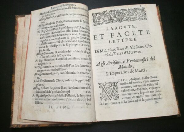 L'argute et facete lettere di M. Cesare Rao d'Alessano Città della Leucadia. - immagine 4
