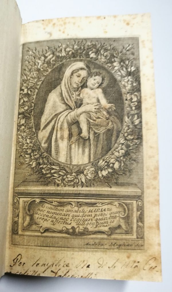 Auriemma Tommaso - Fiamme e saette amorose d'un cuore acceso d'affetto verso Maria, Madre amabile al quale segue Nicolò Zucchi Indirizzo per passare le Feste del Santo Natale