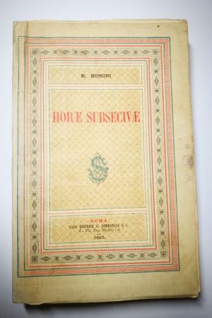 R. Bonghi -Horae Subsecivae - Prima edizione