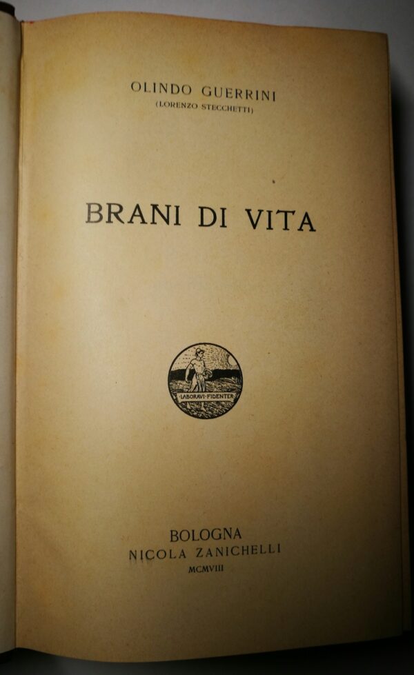 Olindo Guerrini (Lorenzo Stecchetti). Brani di Vita - immagine 2