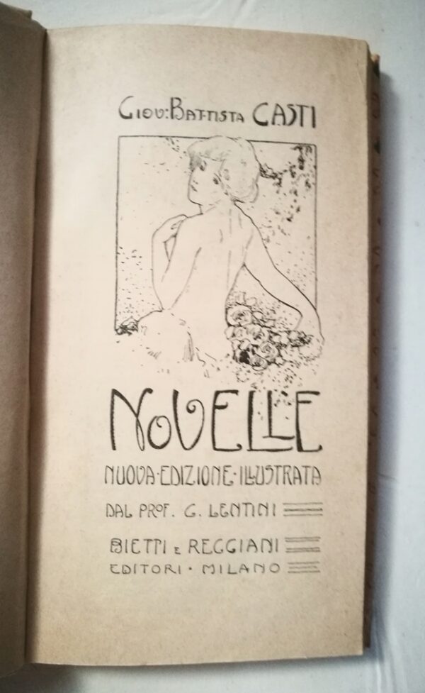 Giovan Battista Casti  Novelle nuova edizione illustrata dal prof. G. Lentini - immagine 2