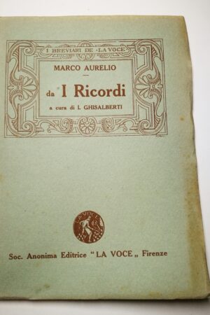 Marco Aurelio  Ricordi pagine scelte