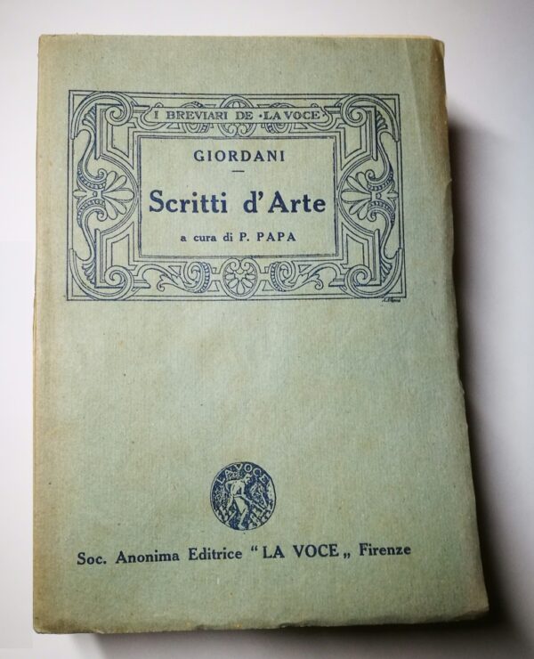 P. Giordani - Dagli Scritti d’Arte