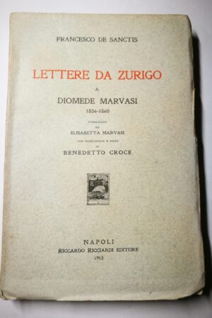 Lettere da Zurigo a Diomede Marvasi