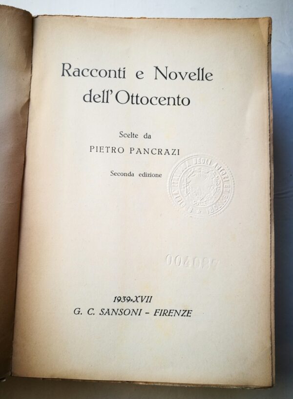 Racconti e Novelle dell’Ottocento scelti da Pietro Pancrazi - immagine 3