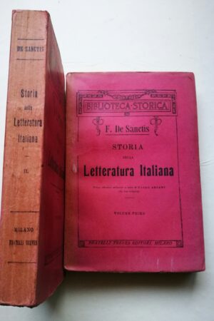 Letteratura Italiana di Francesco De Sanctis Prima edizione milanese