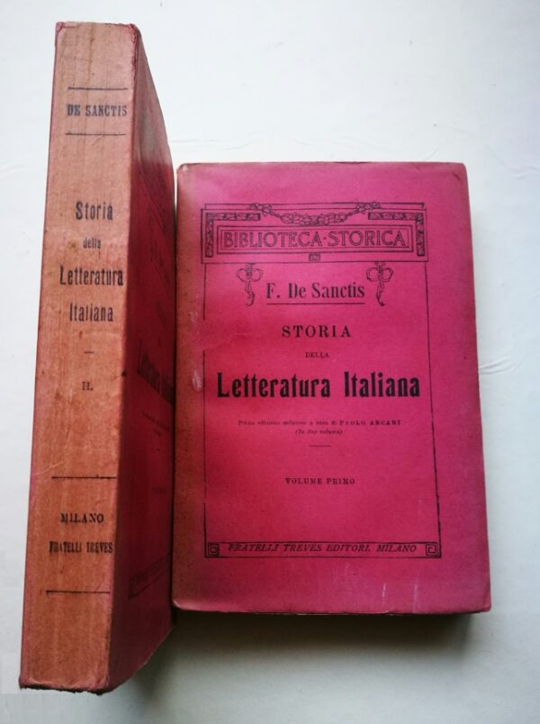 Letteratura Italiana di Francesco De Sanctis Prima edizione milanese