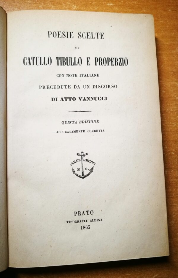 Poesie scelte di Catullo Tibullo e Properzio - immagine 2