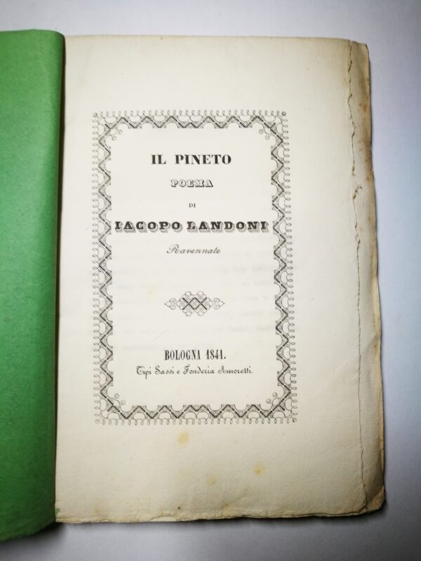 Iacopo Landoni  Il Pineto Poema - immagine 2