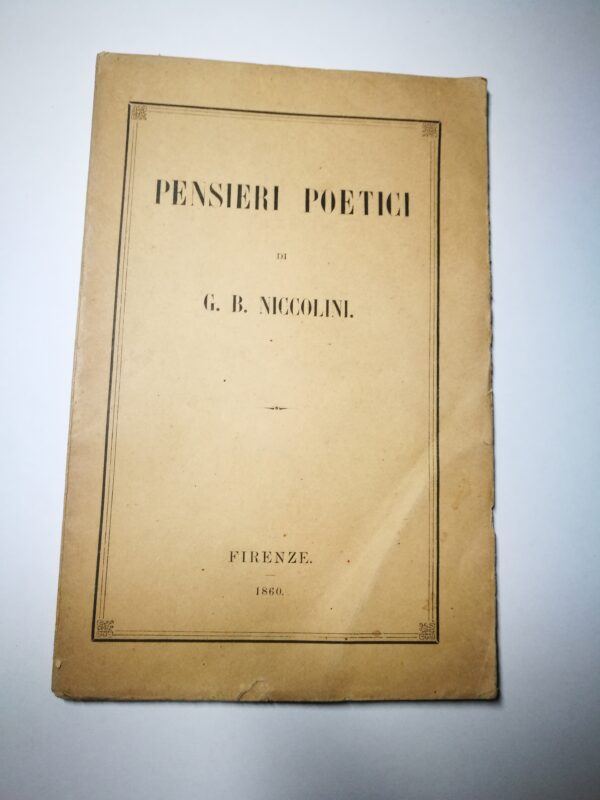 G. B. Niccolini - Pensieri poetici - immagine 2