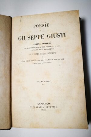 Poesie di Giuseppe Giusti