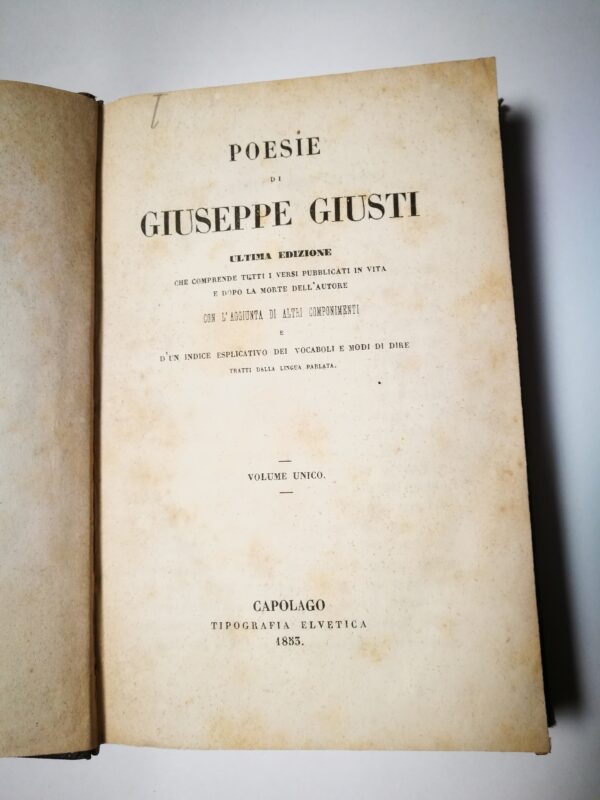 Poesie di Giuseppe Giusti