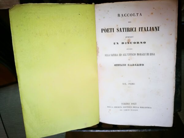 Carcano Giulio - Raccolta di Poeti Satirici Italiani - immagine 2