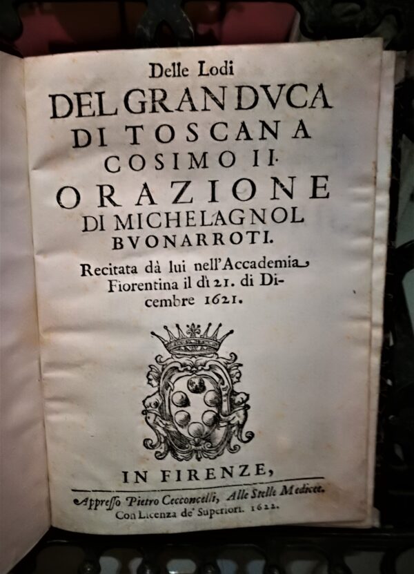 Delle lodi del granduca di Toscana Cosimo II. Orazione di Michelagnol Buonarroti