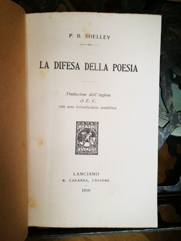 Shelley  La difesa della Poesia - immagine 2