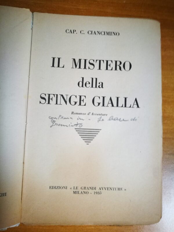 Il Mistero della Sfinge Gialla - immagine 3