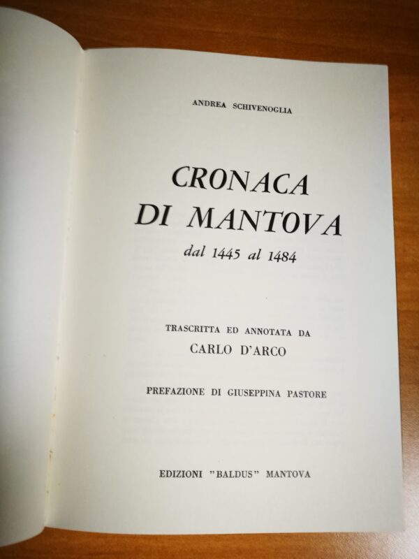 Cronaca di Mantova dal 1445 al 1484 - Anastatica - immagine 2