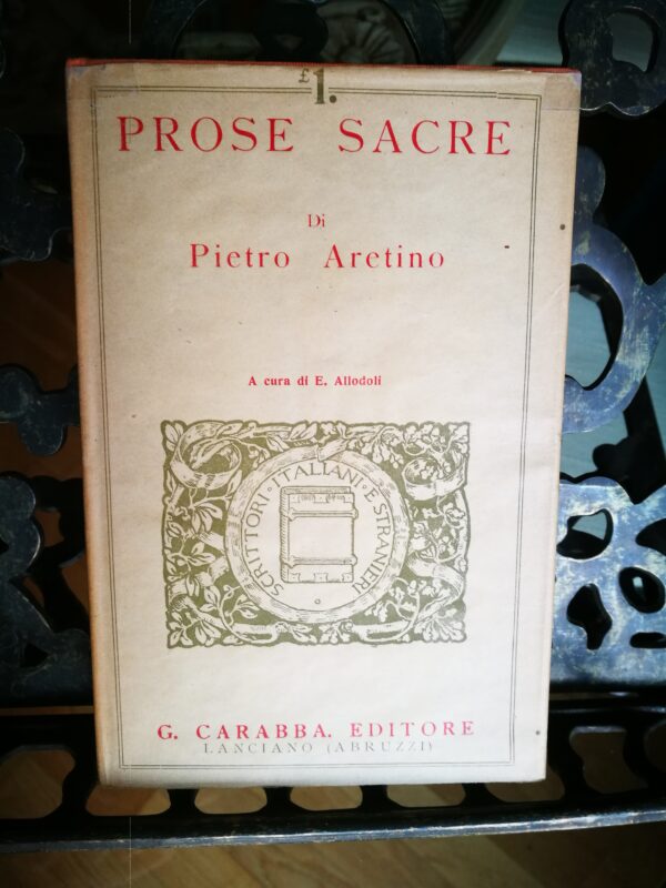 Pietro Aretino - Prose sacre - immagine 2