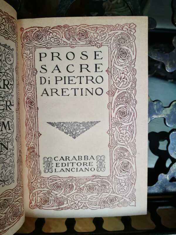 Pietro Aretino - Prose sacre