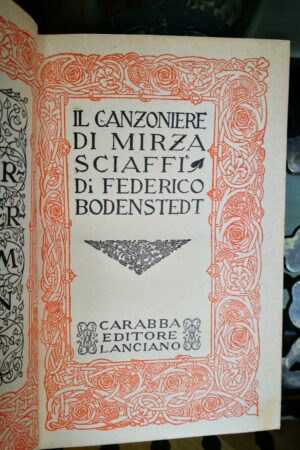 Federico Bodenstedt  - Il Canzoniere di Mirza Sciaffi