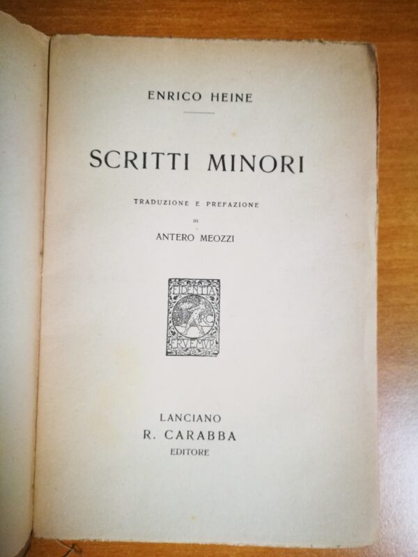 Scritti minori Traduzione e prefazione di Antero Meozzi - “Cultura dell’Anima N. 81” - immagine 3