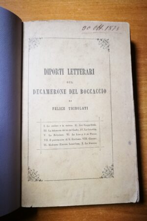 Diporti Letterari sul Decamerone