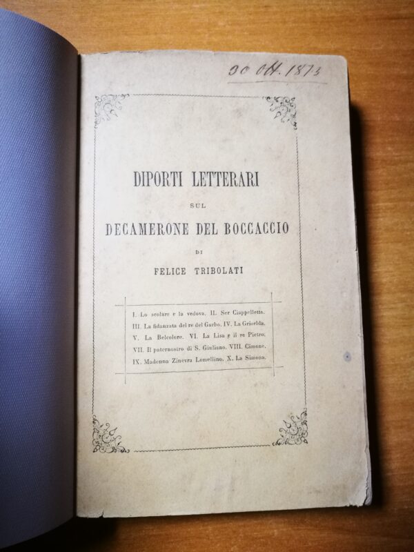 Diporti Letterari sul Decamerone