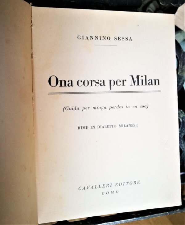 Giannino Sessa - Ona corsa per Milan - immagine 2