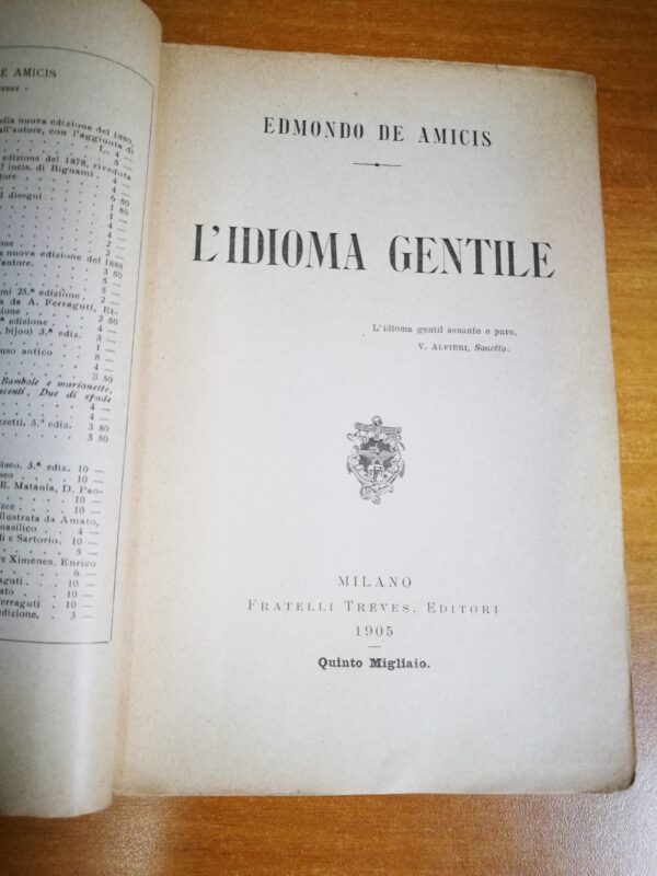 Edmondo De Amicis - L’Idioma Gentile - immagine 2