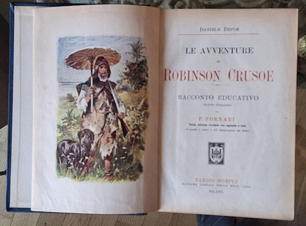  Daniel Defoe - Le avventure di Robinson Crusoe (Ulrico Hoepli, 1924) - immagine 3