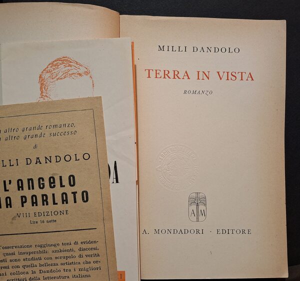 Dandolo, Milli - Terra in vista - Milano, Mondadori, 1942 - immagine 3
