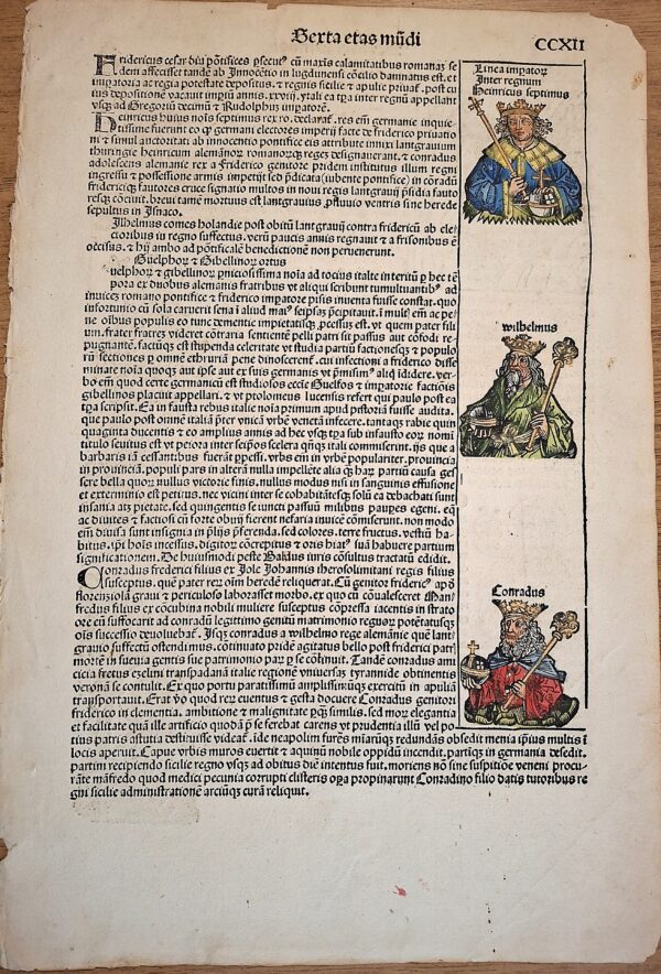 Hartmann Schedel – Liber Chronicarum – Norimberga, Anton Koberger, 1493 – Folio CCXII - immagine 2
