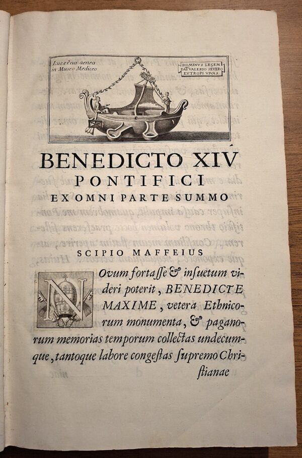Maffei Scipione - Museum Veronense - Verona, Typis Seminarii, 1749 – Prima Edizione - immagine 4