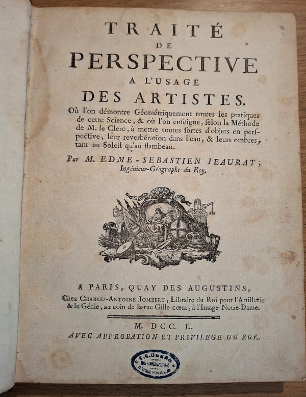 Edmé-Sébastien Jeaurat - Traité de perspective à l’usage des artistes, 1750 - Prima e unica edizione - immagine 5