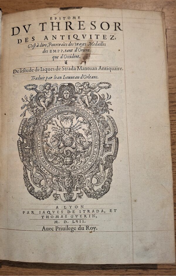 Giacoppo Strada / Jean Louveau d'Orléans - Epitome du Thresor des Antiquitez - 1553 - immagine 3