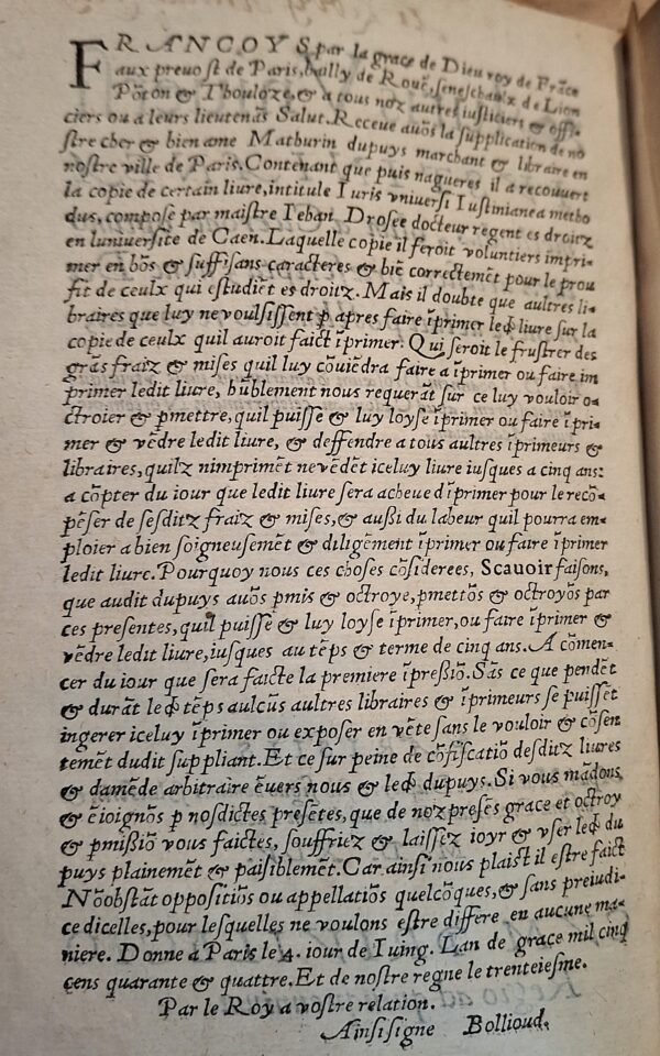 Johannes Drosaeus - Iuris Universi Iustinianea methodus Cicerone – 1545, Prima Edizione - immagine 6