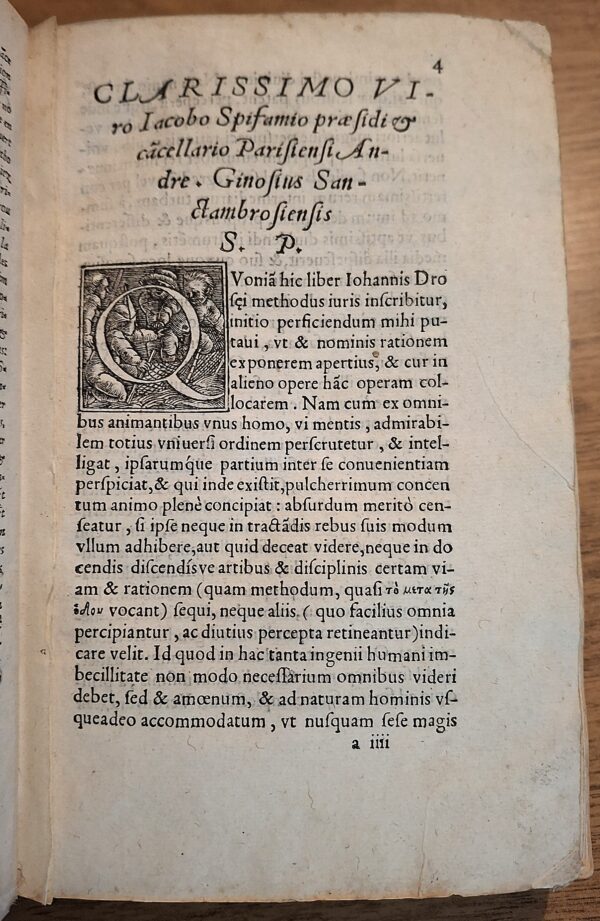 Johannes Drosaeus - Iuris Universi Iustinianea methodus Cicerone – 1545, Prima Edizione - immagine 7