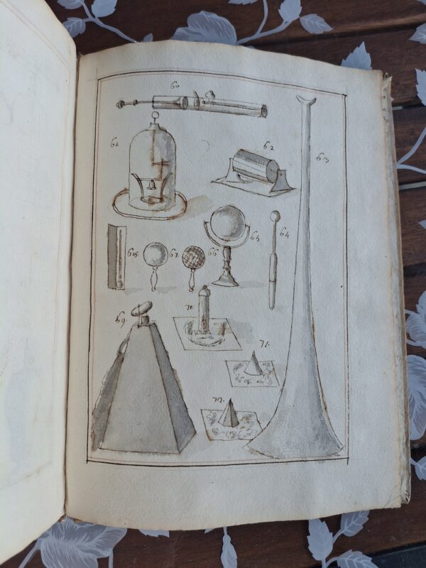 Manoscritto scientifico illustrato in latino – Trattato di fisica sperimentale - Biblioteca della Corte Medicea - immagine 13