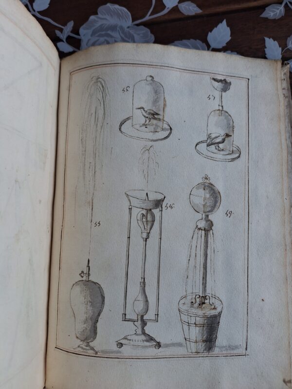 Manoscritto scientifico illustrato in latino – Trattato di fisica sperimentale - Biblioteca della Corte Medicea - immagine 12