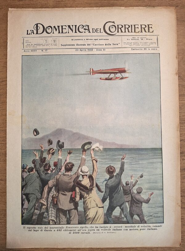 La Domenica del Corriere – Supplemento illustrato “Corriere della Sera”. Anno XXXV – N. 17 (23 Aprile 1933)