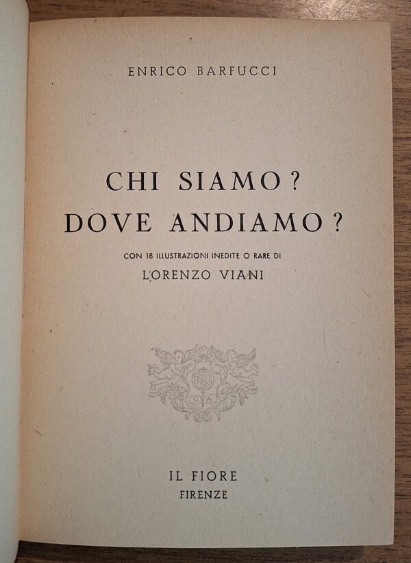 Enrico Barfucci - Chi siamo? Dove andiamo? 18 illustrazioni inedite/rare di Lorenzo Viani - Firenze, 1944 - immagine 4