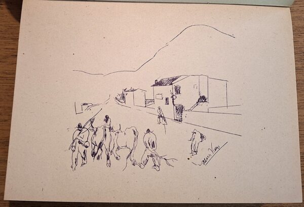 Enrico Barfucci - Chi siamo? Dove andiamo? 18 illustrazioni inedite/rare di Lorenzo Viani - Firenze, 1944 - immagine 5