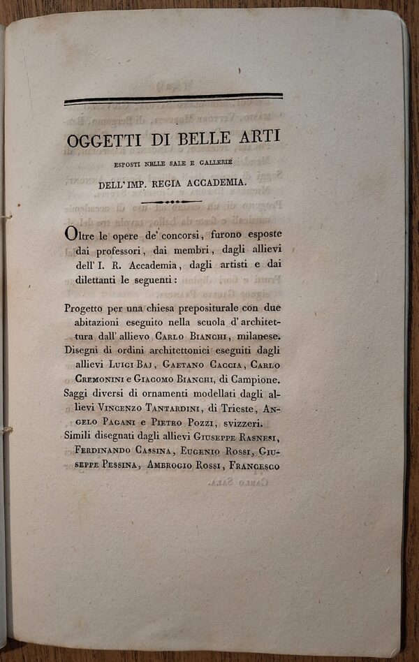 Atti dell’I. R. Accademia delle Belle Arti in Milano. [Discorso del Conte di Strassoldo – Milano, 1828] - immagine 7