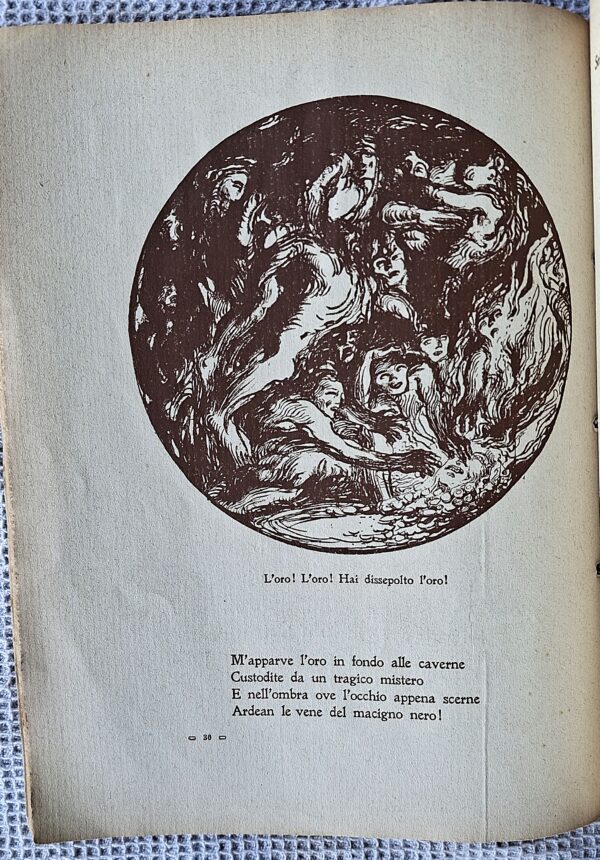 La Festa del Grano. Poema tragico in un prologo e due atti - Illustratore: G. Mancini (xilografie) - 1910 - immagine 2