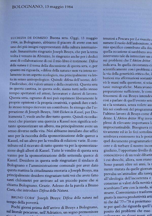 Difesa della Natura - Autore: Joseph Beuys - Fotografie di Buby Durini - Cuneo, 1988 - immagine 7