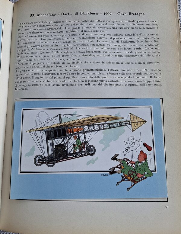 Hergé – L’aviazione dalle origini al 1914 - Edizione speciale per la Shell Italiana – Gandus Editore, Genova 1965 - immagine 4