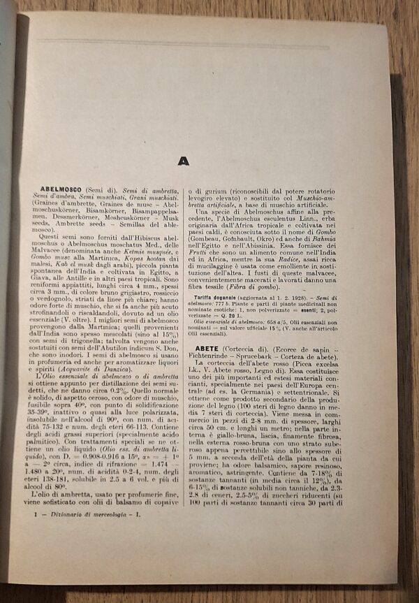 Dizionario di Merceologia e di Chimica Applicata - Prof. Dott. G. Vittorio Villavecchia - Milano, Ulrico Hoepli, 1929 - immagine 2
