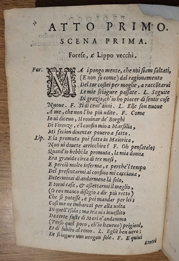 Il Donzello - Comedia di M. Gian Maria Cecchi Fiorentino.  In Venetia, Appresso Bernardo Giunti, 1585. - immagine 4