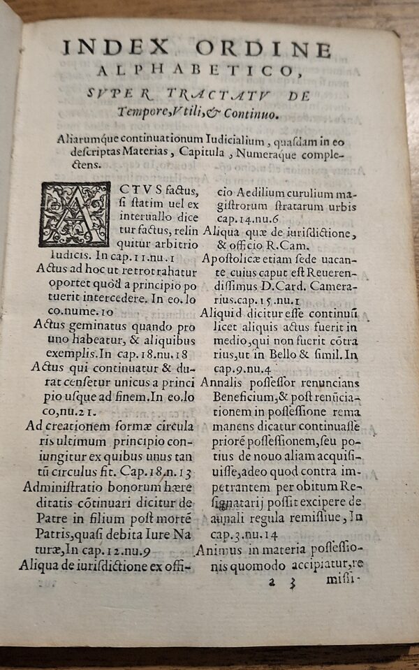 Marcantonio Bardi - Tractatus de tempore utili et continuo - Venetiis, apud Ioannem Antonium Bertanum, 1573 - immagine 6