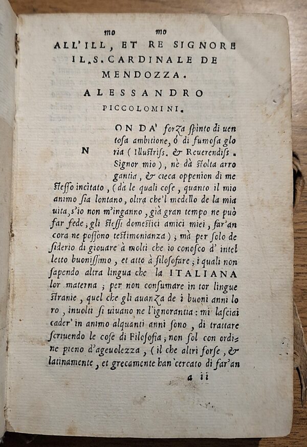 Alessandro Piccolomini - L’Instrvmento della Filosofia - Roma, Vincenzo Valgrisi, 1551 - immagine 5